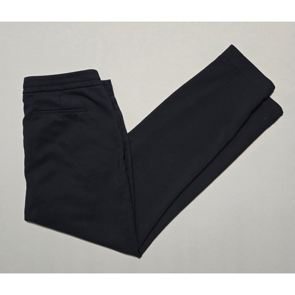 Ivanka Trump Dress Pants Women Size 10P Navy Zip Fly Poly‎ Blend